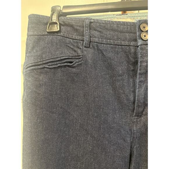 Essential trouser Anthropologie blue denim pocket jeans size 8 - Picture 3 of 7